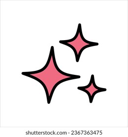 color line star stock illustration 