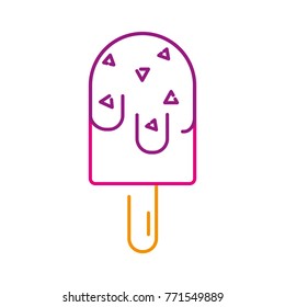 color line sweet ice lolly dessert snack