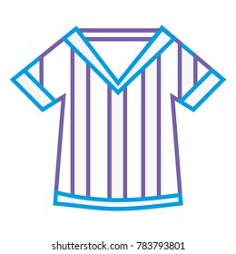 color line t-shirt uniform to play american football