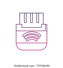 color line usb memory technology to save data information