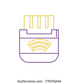 color line usb memory technology to save data information