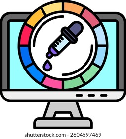 Color Line vector Icon Design