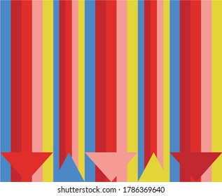 Color line vector. Retro Colored Palette Guide Abstract Vector. Abstract pattern background. color fabric design. Abstract wallpaper background. Geometric pattern. Vector illustration.