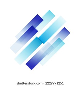 Fondo blanco del vector de línea de color. Afiche de forma de resumen azul. Diseño de bandas Web. Patrón gráfico.