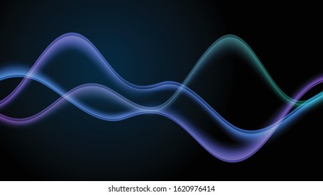 Color line wave abstract background