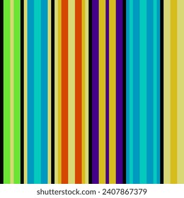 Color linear design. Colorful background of vertical lines of different widths. Geometric composition. Template for interior, clothing, packaging, simple backgrounds, textures, decorations