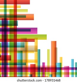 Color lines colorful mosaic abstract illustration background vector