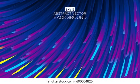 Color lines make up abstract vector background