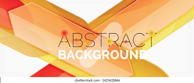 Color lines, modern geometric abstract background. Minimalistic design, creative concept, stripes with arrows and triangle shapes. Vector illustration