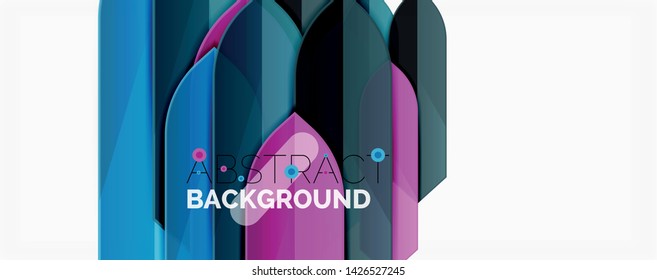 Color lines, modern geometric abstract background. Minimalistic design, creative concept, stripes with arrows and triangle shapes. Vector illustration