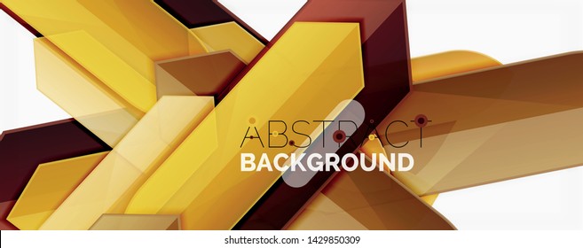 Color lines, modern geometric abstract background. Minimalistic design, creative concept, stripes with arrows and triangle shapes. Vector illustration