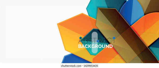 Color lines, modern geometric abstract background. Minimalistic design, creative concept, stripes with arrows and triangle shapes. Vector illustration