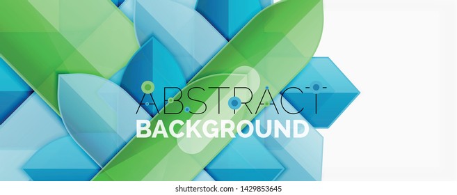 Farblinien, moderner, abstrakter geometrischer Hintergrund. Minimalistisches Design, kreatives Konzept, Streifen mit Pfeilen und Dreiecksformen. Vektorgrafik