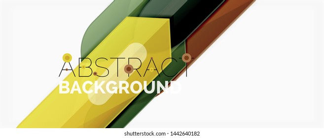 Color lines, modern geometric abstract background. Minimalistic design, creative concept, stripes with arrows and triangle shapes. Vector illustration