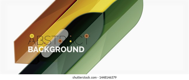 Color lines, modern geometric abstract background. Minimalistic design, creative concept, stripes with arrows and triangle shapes. Vector illustration