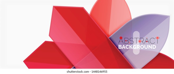 Color lines, modern geometric abstract background. Minimalistic design, creative concept, stripes with arrows and triangle shapes. Vector illustration