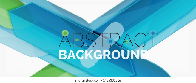 Color lines, modern geometric abstract background. Minimalistic design, creative concept, stripes with arrows and triangle shapes. Vector illustration