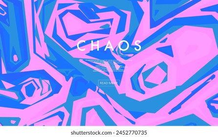 Líneas de color sobre fondo caos ordenado. Abstractas líneas modernas. Formas de gradiente frío. Concepto gráfico para tu diseño