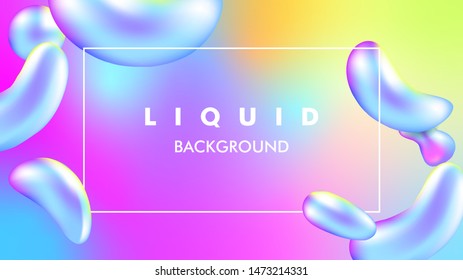 color Liquid vector background illustration