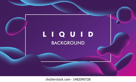 color Liquid vector background illustration