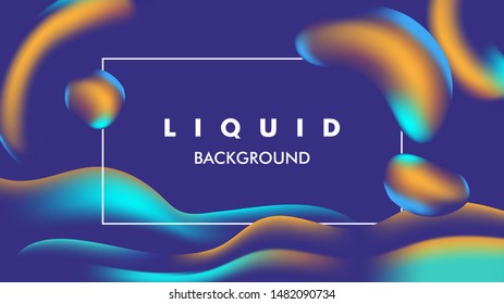 color Liquid vector background illustration
