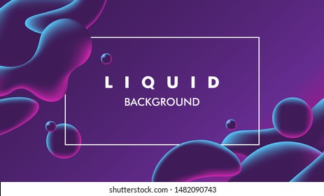 color Liquid vector background illustration