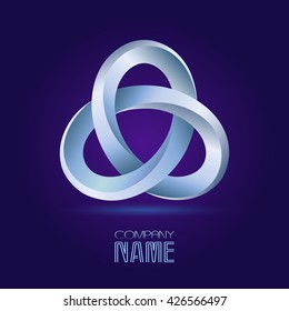 Color logo template. Abstract  3D star business identity logo template. Vector logo design branding corporate identity. 