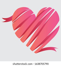 
color love icon with white background