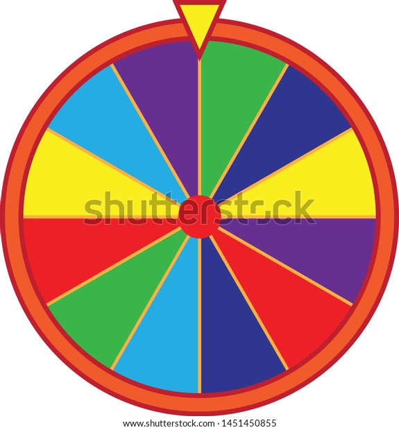 Color Lucky Game Vector Icon Stock Vector (Royalty Free) 1451450855