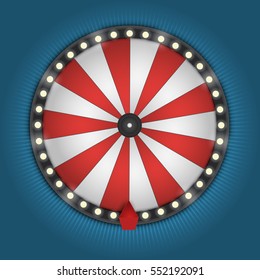 Color Lucky Wheel Template. Vector illustration