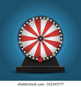 Color Lucky Wheel Template. Vector illustration