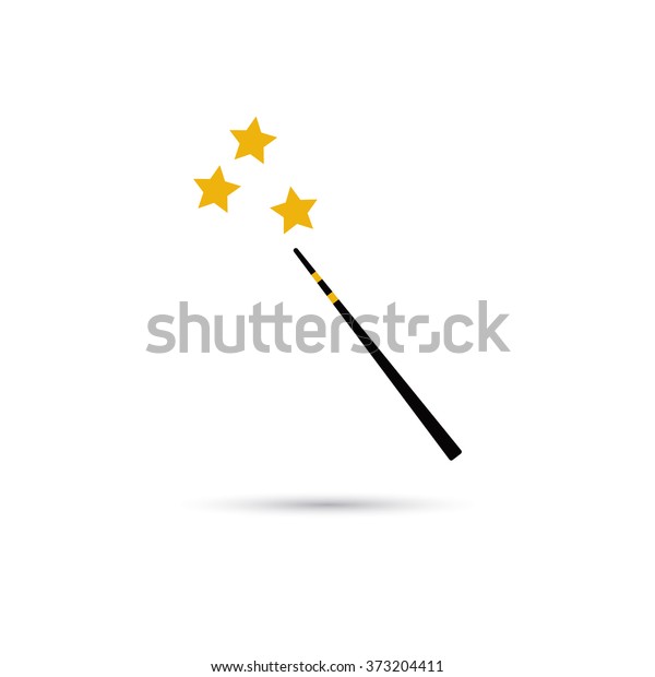 Color Magic Wand Icon Stock Vector (Royalty Free) 373204411