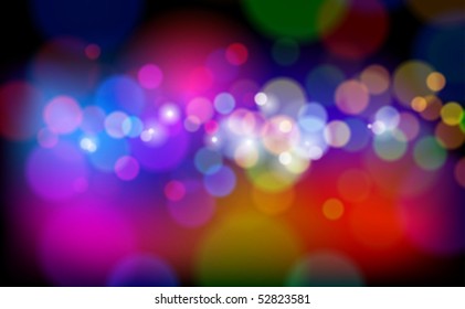 Color Magical Lights. Vector illustration