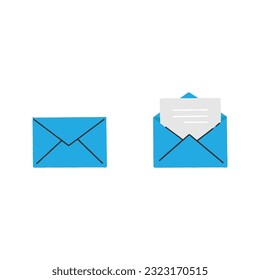 Color Mail Icon Vector Design.