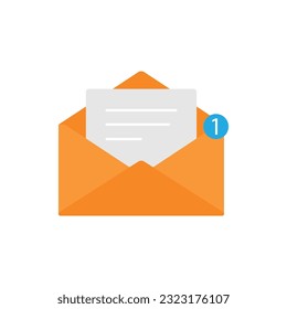 Color Mail Icon Vector Design. 