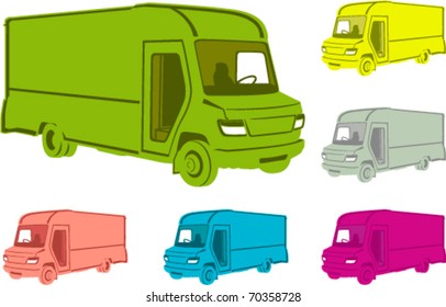 Color Mail Trucks