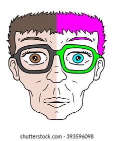 color make up head
