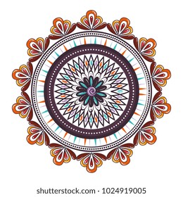 color mandala decorative icon