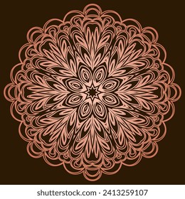 color de mantala en el fondo. Antecedentes vectores para yoga, póster de meditación, banner, papel pintado y tus ideas deseadas