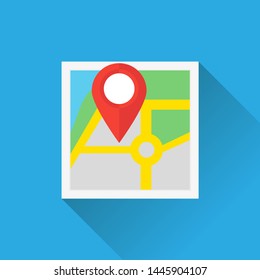 color map icon and marker location in flat