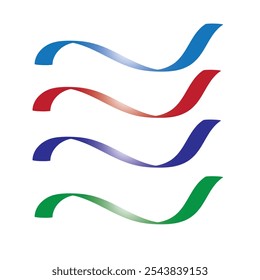 color marcer line vector set