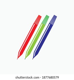 Color Marker Icon. Coloring Tool Symbol - Vector Logo Template.