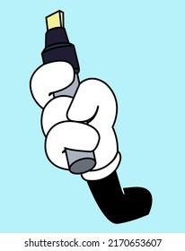 Color marker pen on isolated background. marker pen. vector illustration.