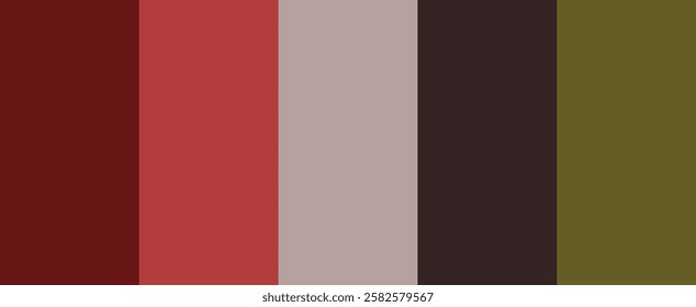 Color matching color palette - Fashion Trend Color guide palette, An example of a color palette vector. Forecast of the future colour palette for fashion designers and fashion business, new trendy