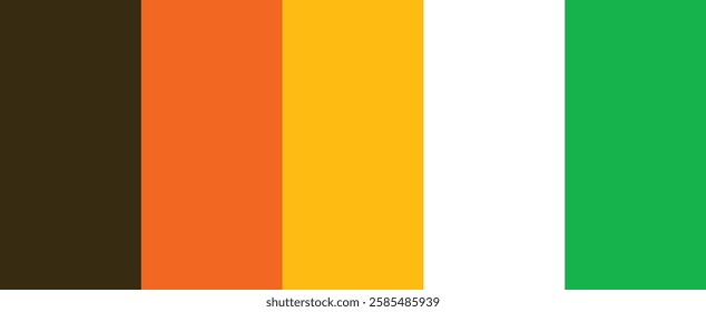 Color matching color palette - Fashion Trend Color guide palette, An example of a color palette vector. Forecast of the future colour palette for fashion designers and fashion business, new trendy