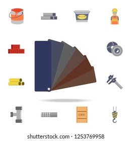 color material samples icon. Detailed set of color construction tools. Premium graphic design. One of the collection icons for websites, web design, mobile app