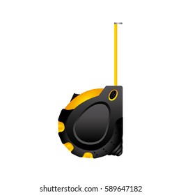 color measuring tape icon, vector illustraction design image