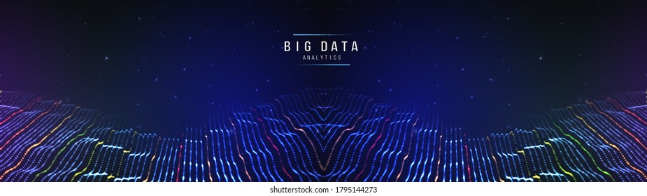 Color medical analytics cloud concept. Dna big data intelligence network. Web elements information. Dynamic shapes blue future template. Motion 3d abstract background concept.