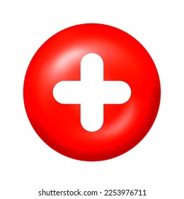 color medical logotype with cross