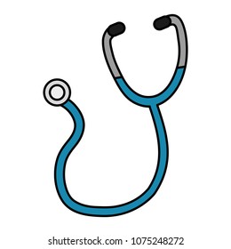 color medical stethoscope sign